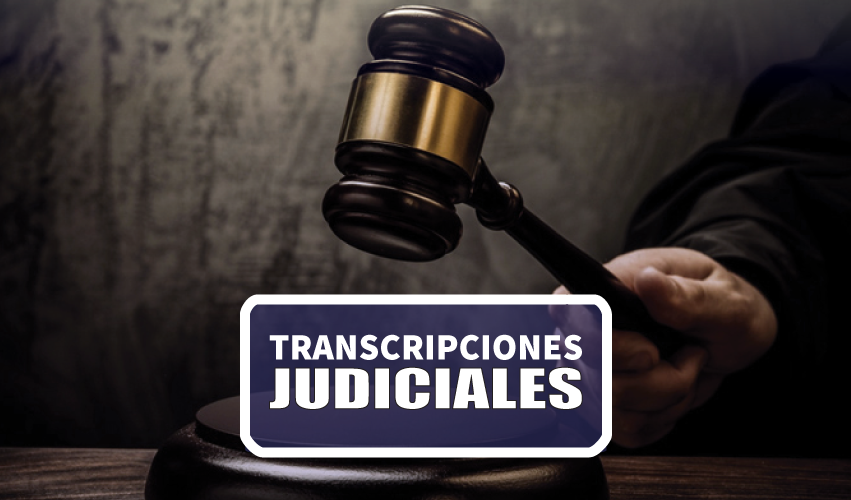 Transcripciones judiciales