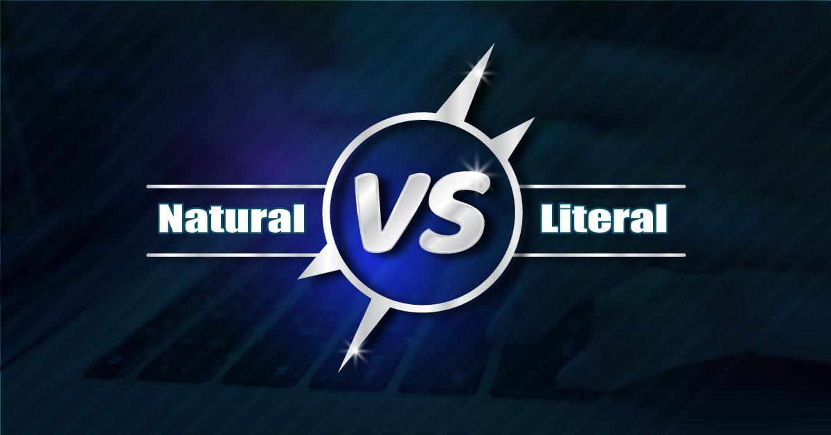 Transcripción natural vs literal