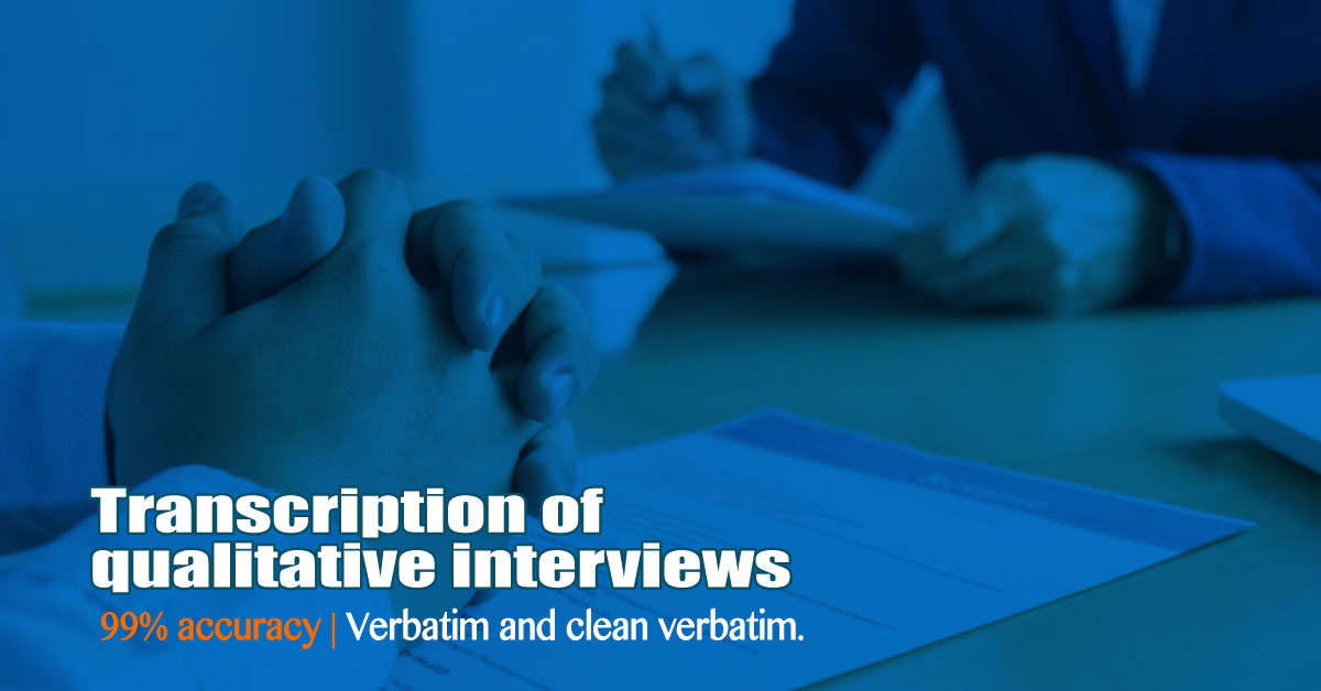 Transcription qualitative interviews